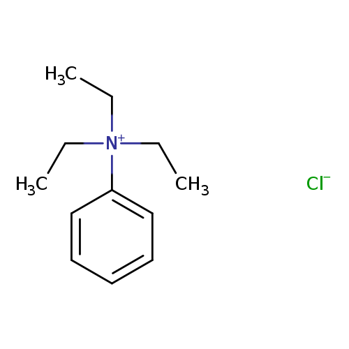 CC[N+](c1ccccc1)(CC)CC.[Cl-]