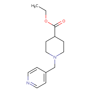 CCOC(=O)C1CCN(CC1)Cc1ccncc1