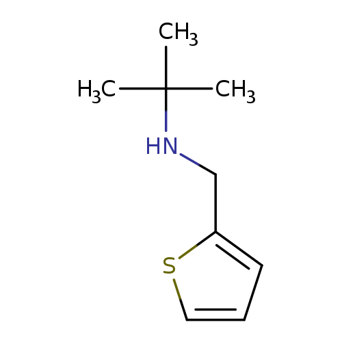 CC(NCc1cccs1)(C)C