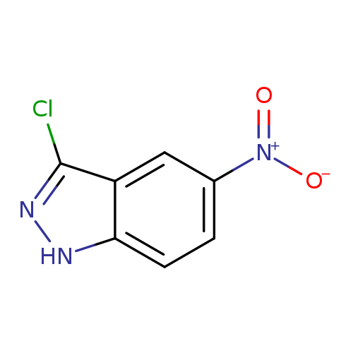 [O-][N+](=O)c1cc2c(Cl)n[nH]c2cc1