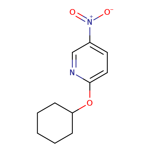 [O-][N+](=O)c1ccc(nc1)OC1CCCCC1