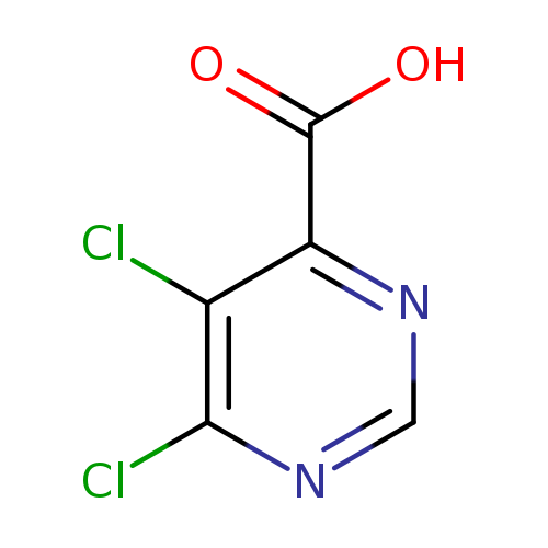 OC(=O)c1ncnc(c1Cl)Cl