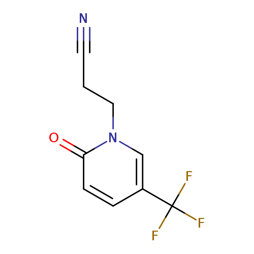 N#CCCn1cc(ccc1=O)C(F)(F)F