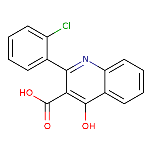 OC(=O)c1c(nc2c(c1O)cccc2)c1ccccc1Cl