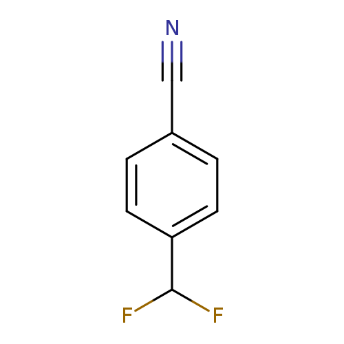 N#Cc1ccc(cc1)C(F)F