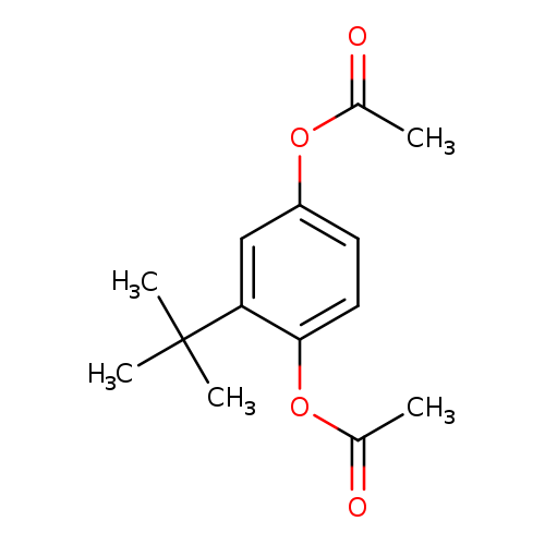 CC(=O)Oc1ccc(c(c1)C(C)(C)C)OC(=O)C