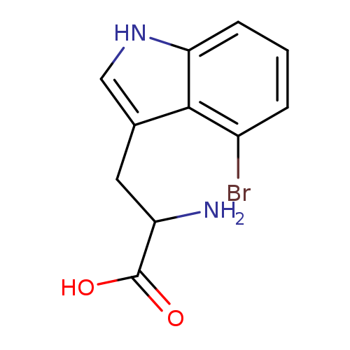OC(=O)C(Cc1c[nH]c2c1c(Br)ccc2)N