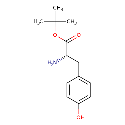 N[C@H](C(=O)OC(C)(C)C)Cc1ccc(cc1)O