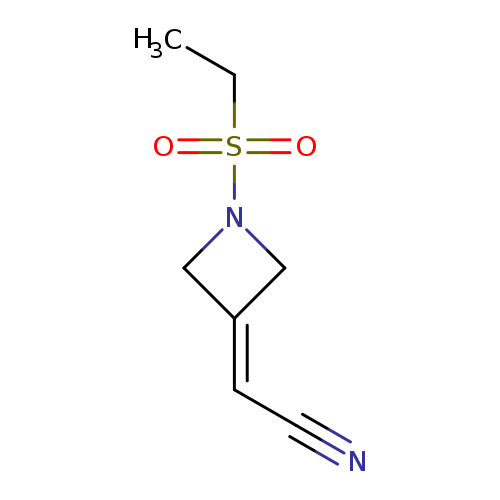 CCS(=O)(=O)N1CC(=CC#N)C1