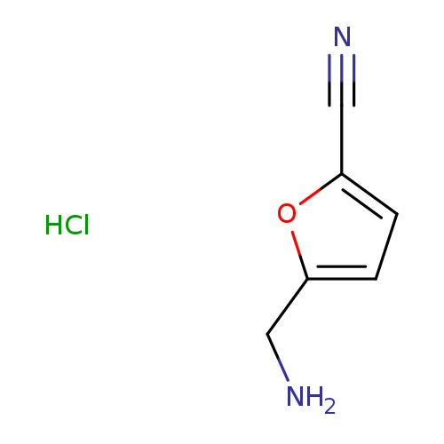 NCc1ccc(o1)C#N.Cl