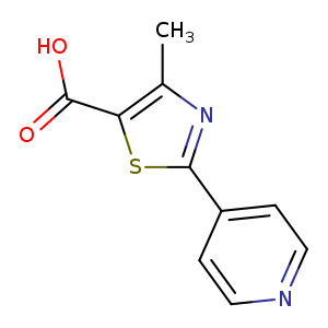OC(=O)c1sc(nc1C)c1ccncc1