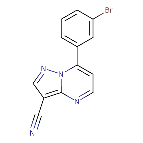 N#Cc1cnn2c1nccc2c1cccc(c1)Br
