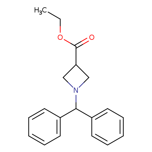CCOC(=O)C1CN(C1)C(c1ccccc1)c1ccccc1