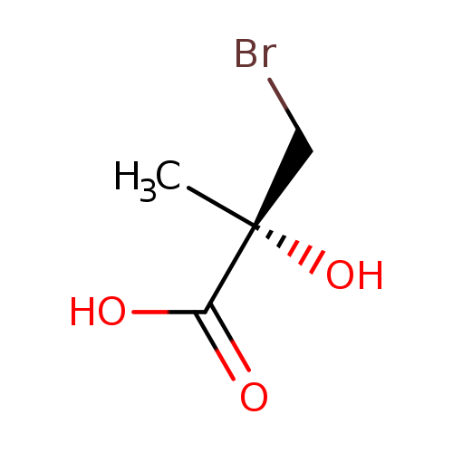 C[C@](C(=O)O)(CBr)O