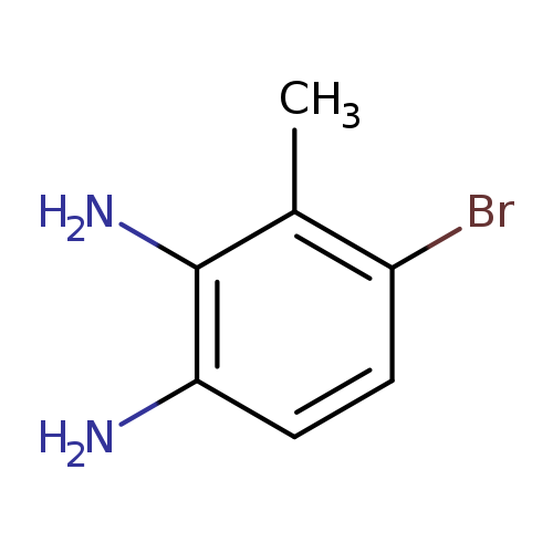 Brc1ccc(c(c1C)N)N