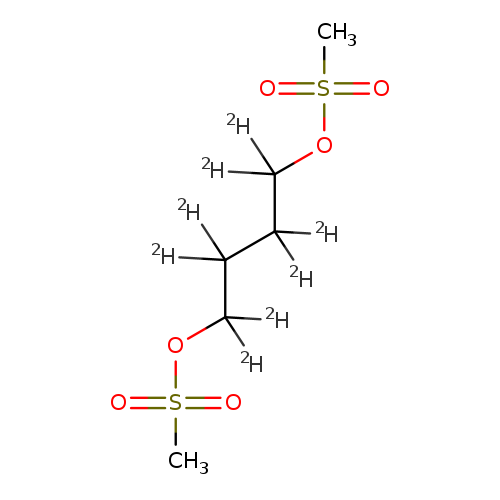 C([2H])(C(OS(=O)(=O)C)([2H])[2H])(C(C(OS(=O)(=O)C)([2H])[2H])([2H])[2H])[2H]