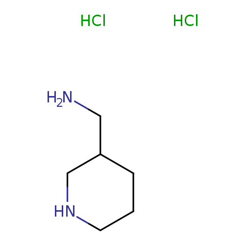 NCC1CCCNC1.Cl.Cl