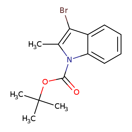Brc1c(C)n(c2c1cccc2)C(=O)OC(C)(C)C