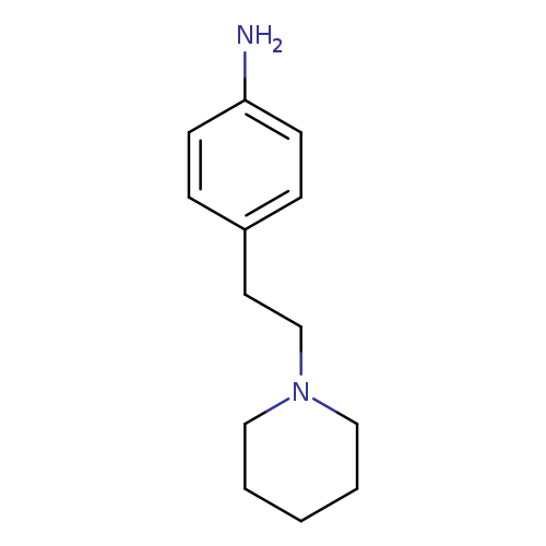 Nc1ccc(cc1)CCN1CCCCC1