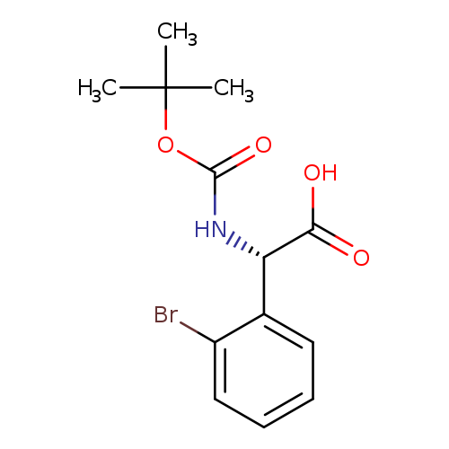 O=C(OC(C)(C)C)N[C@@H](c1ccccc1Br)C(=O)O