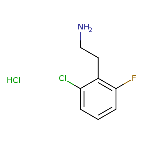 NCCc1c(F)cccc1Cl.Cl