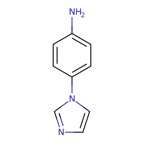 Nc1ccc(cc1)n1cncc1