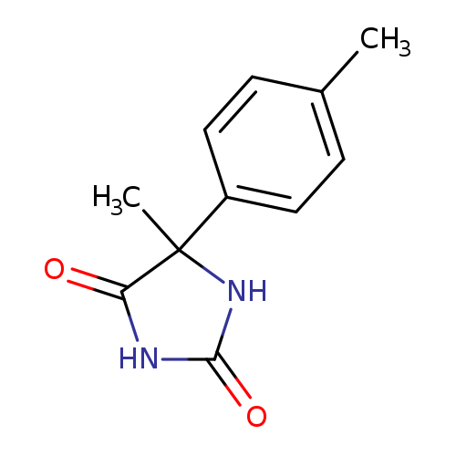 O=C1NC(=O)NC1(C)c1ccc(cc1)C