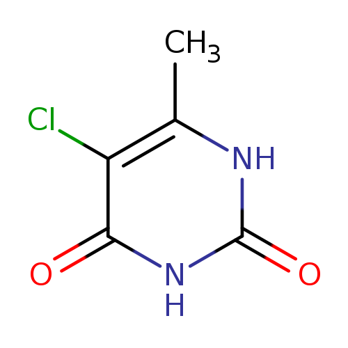 Cc1[nH]c(=O)[nH]c(=O)c1Cl