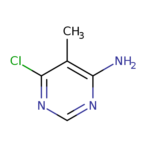 Cc1c(N)ncnc1Cl