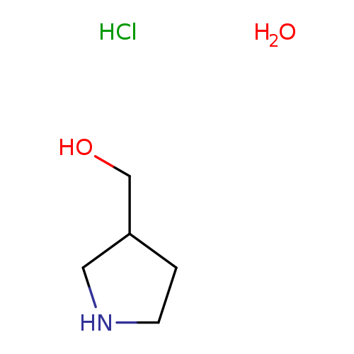 OCC1CNCC1.O.Cl