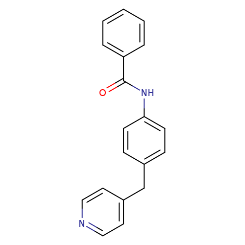 O=C(c1ccccc1)Nc1ccc(cc1)Cc1ccncc1
