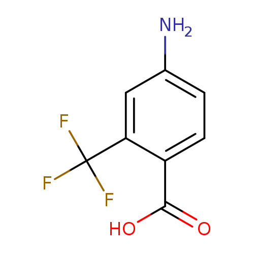 Nc1ccc(c(c1)C(F)(F)F)C(=O)O