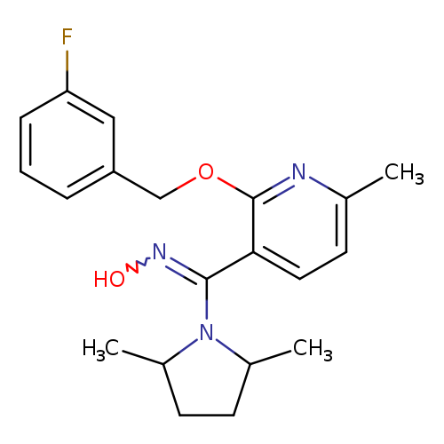 ON=C(c1ccc(nc1OCc1cccc(c1)F)C)N1C(C)CCC1C