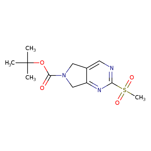 O=C(N1Cc2c(C1)nc(nc2)S(=O)(=O)C)OC(C)(C)C