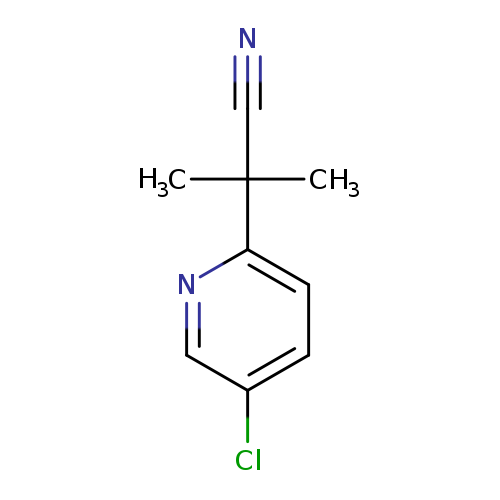 N#CC(c1ccc(cn1)Cl)(C)C