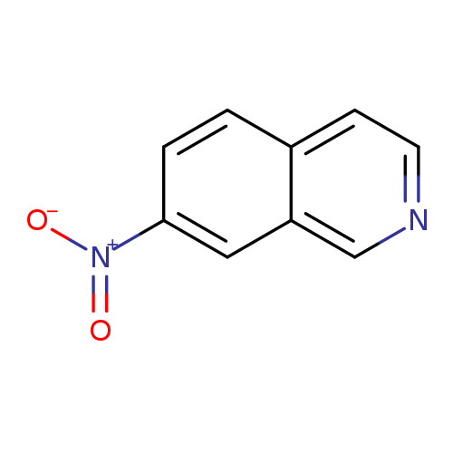 [O-][N+](=O)c1ccc2c(c1)cncc2