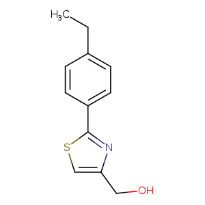 CCc1ccc(cc1)c1scc(n1)CO