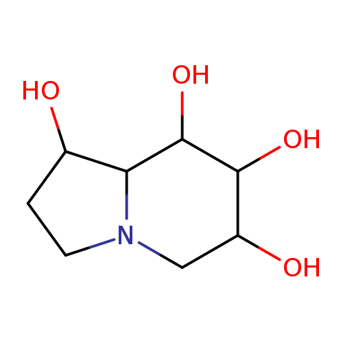 OC1C(O)CN2C(C1O)C(O)CC2