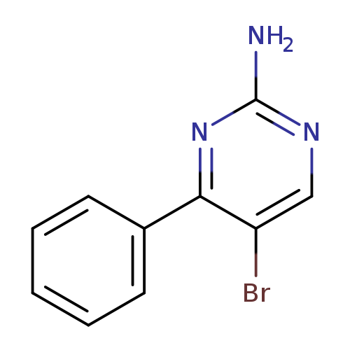 Nc1ncc(c(n1)c1ccccc1)Br