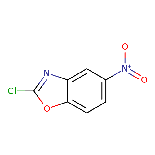 Clc1oc2c(n1)cc(cc2)[N+](=O)[O-]