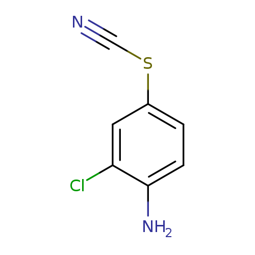 N#CSc1ccc(c(c1)Cl)N