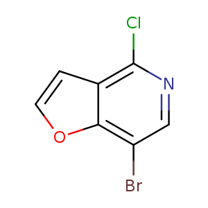 Brc1cnc(c2c1occ2)Cl