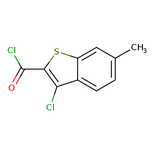 Cc1ccc2c(c1)sc(c2Cl)C(=O)Cl