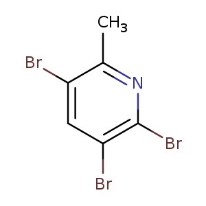 Brc1cc(Br)c(nc1C)Br
