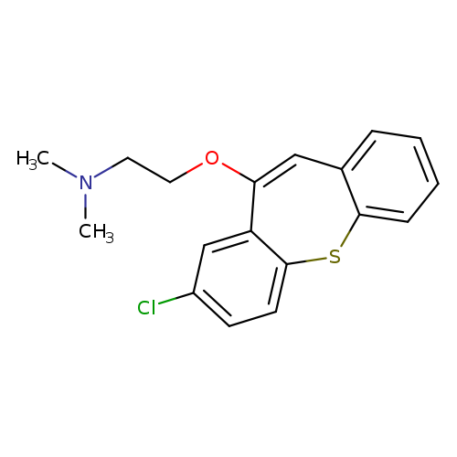 CN(CCOC1=Cc2ccccc2Sc2c1cc(Cl)cc2)C