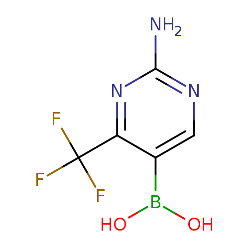 OB(c1cnc(nc1C(F)(F)F)N)O