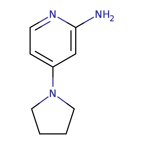 Nc1nccc(c1)N1CCCC1