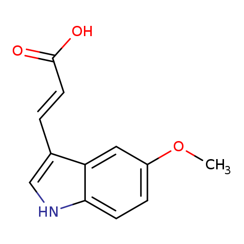 COc1ccc2c(c1)c(/C=C/C(=O)O)c[nH]2