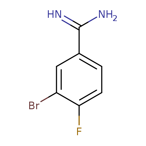 NC(=N)c1ccc(c(c1)Br)F