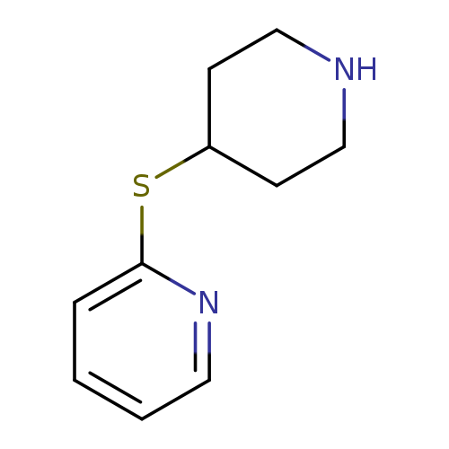 N1CCC(CC1)Sc1ccccn1